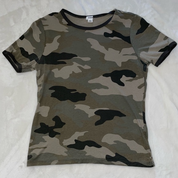 Garage Tops - 💚Garage Camo Cropped Top